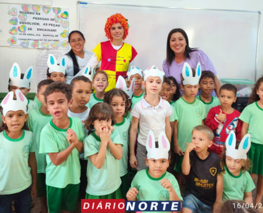 Projeto “Contar e Encantar” incentiva leitura na Educação Infantil de Novo Mundo