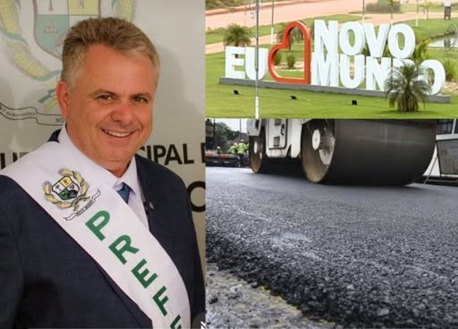 Prefeito Casciano de Novo Mundo viabiliza mais recursos e prevê 80% das ruas asfaltadas ainda neste ano de 2026