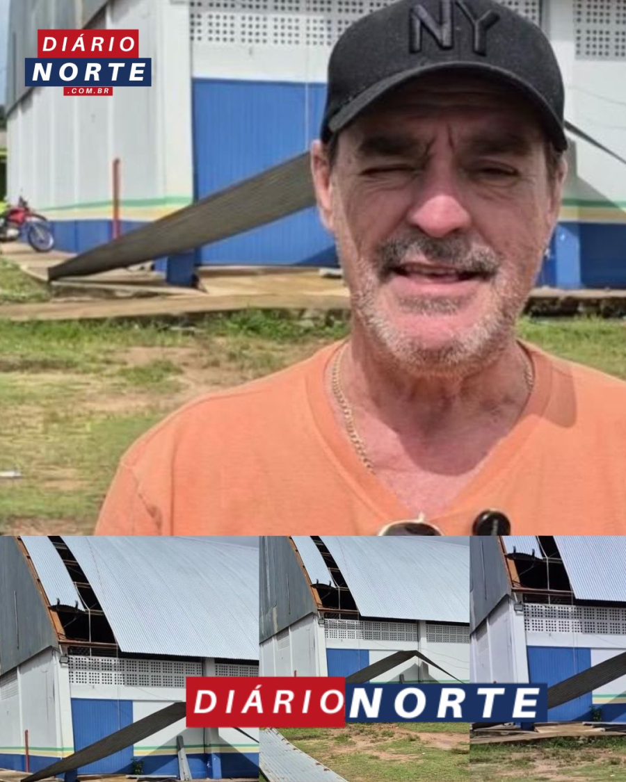 Prefeitura de Terra Nova do Norte inicia troca da cobertura do ginásio com emenda do vereador Dudu