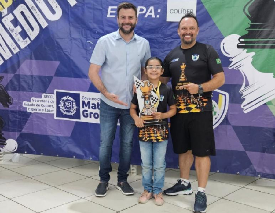 Estudante de Colíder entra para o ranking dos melhores do xadrez escolar de Mato Grosso