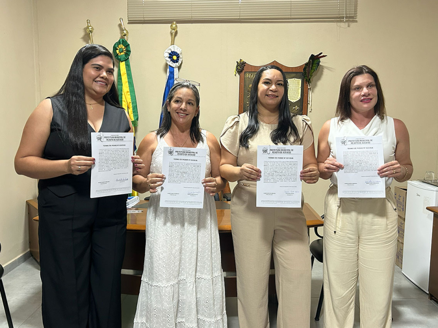 Prefeitura de Peixoto dá posse a novas servidoras da saúde