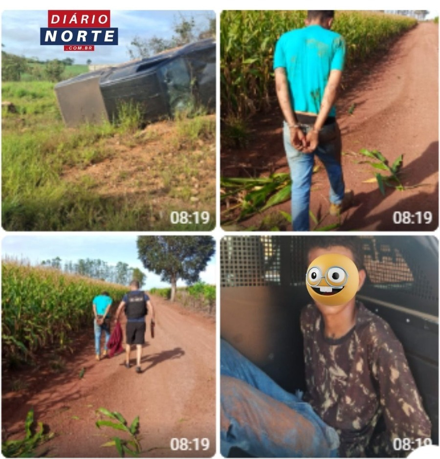 Camionete roubada em assalto na Fazenda Mata Verde é localizada; quatro suspeitos são presos