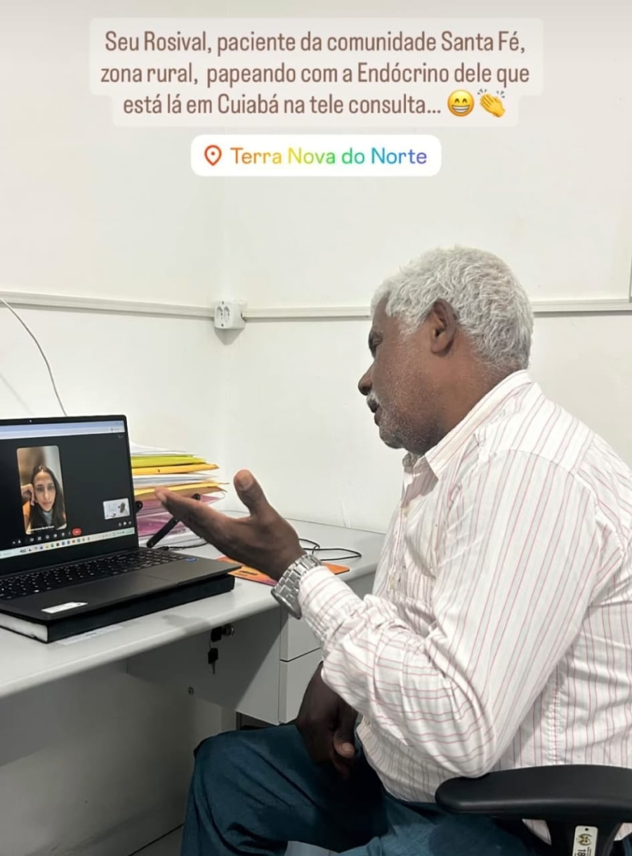 Teleconsulta aproxima especialistas da população rural em Terra Nova do Norte