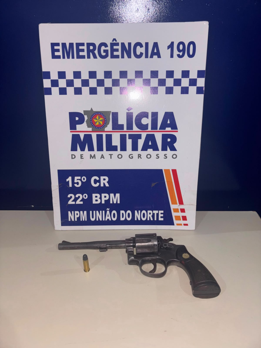 PM prende suspeito e apreende revólver após disparos durante festa em União do Norte