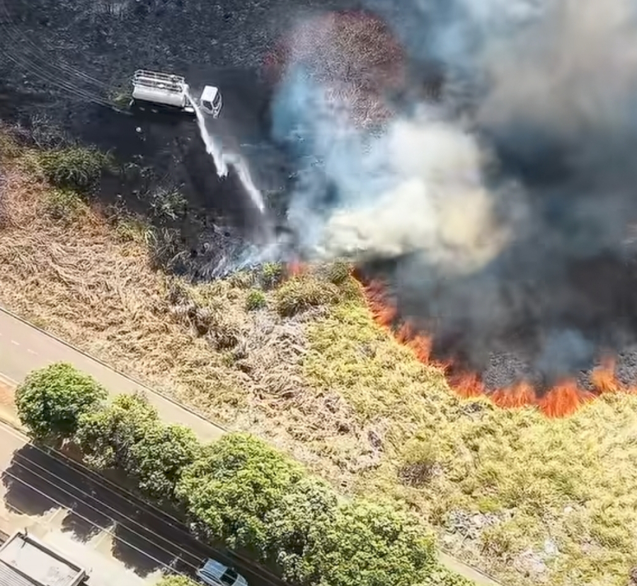 Forças de segurança e equipes municipais combatem focos de incêndio em Colíder