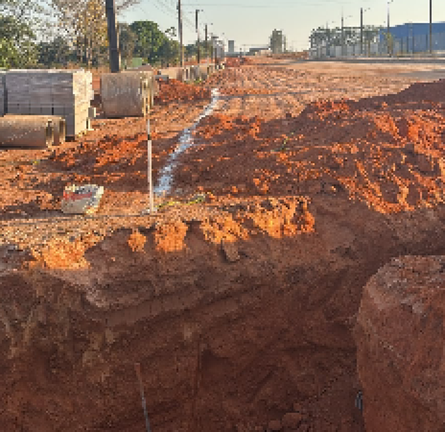 Obra de drenagem avança na entrada de Matupá e prepara nova avenida