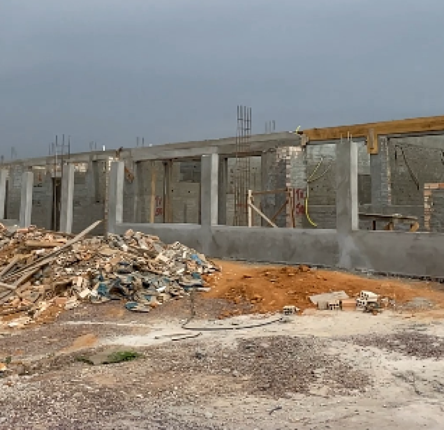 Nova creche do Alto dos Lagos alcança 30% de execução em Matupá