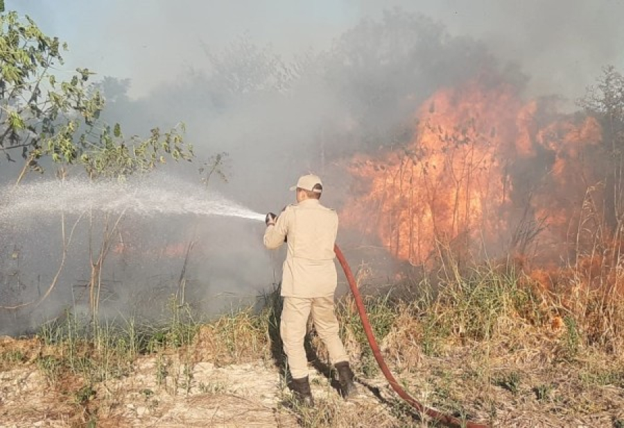 Incêndio em Nova Santa Helena já destruiu cerca de 15 mil hectares e espalha fumaça pela região