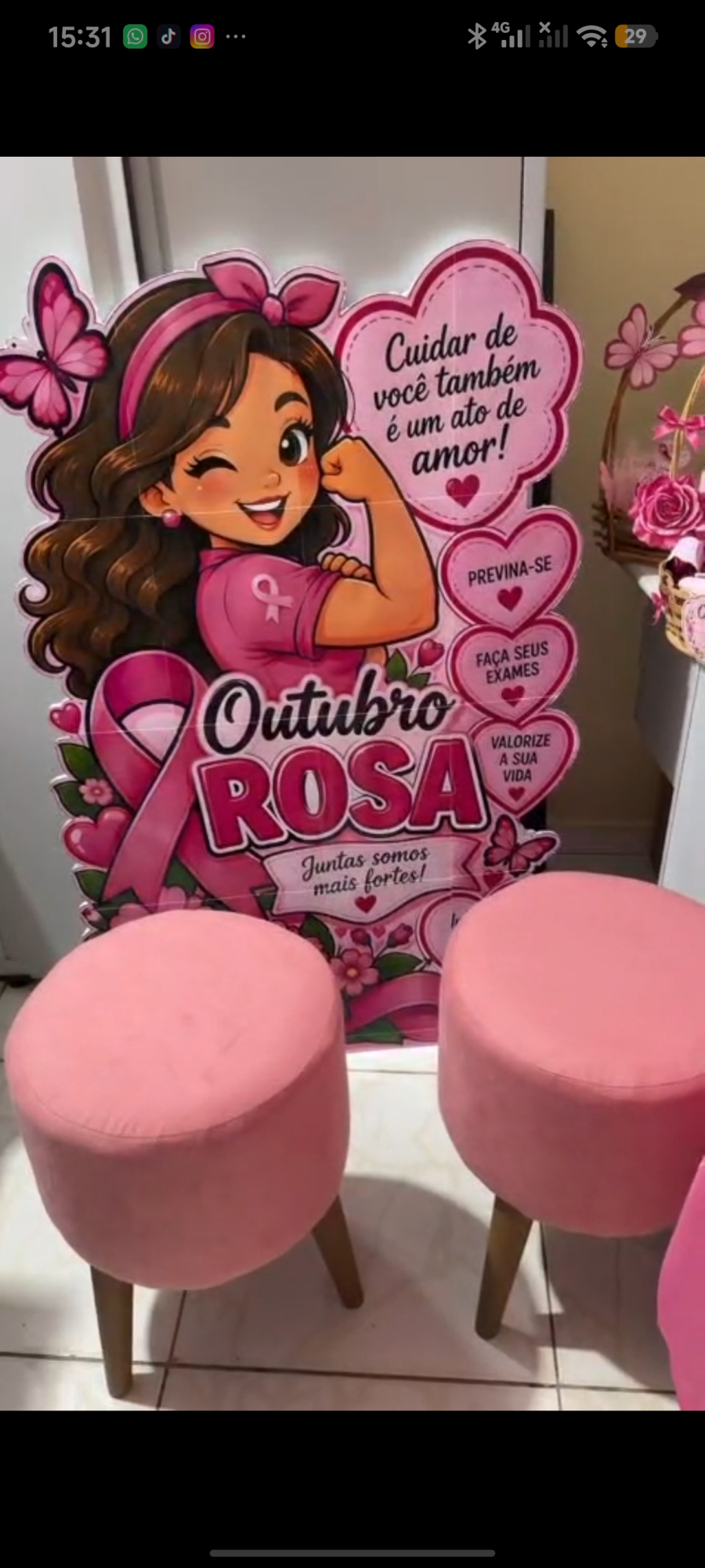 Peixoto de Azevedo - PSF Taís Onete realiza Dia D do Outubro Rosa